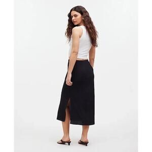 Madewell Black Midi Skirt